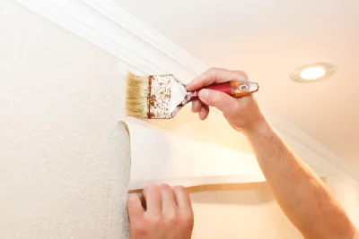 Pose de papier peint à Saint-Mary — revêtements muraux et toiles de verre